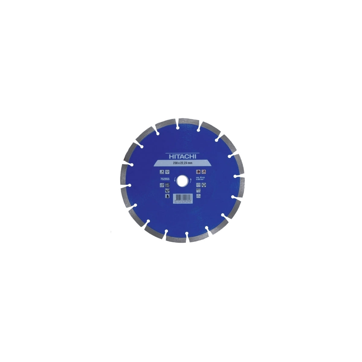  Hitachi Disque Diamant Béton 230x22.2x10 Haute-performance 752855