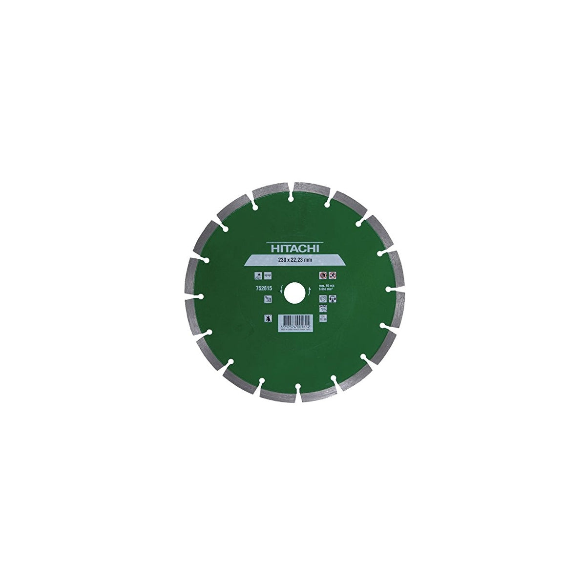 Hitachi Disque Diamant 230x22.2x10 Béton 752815