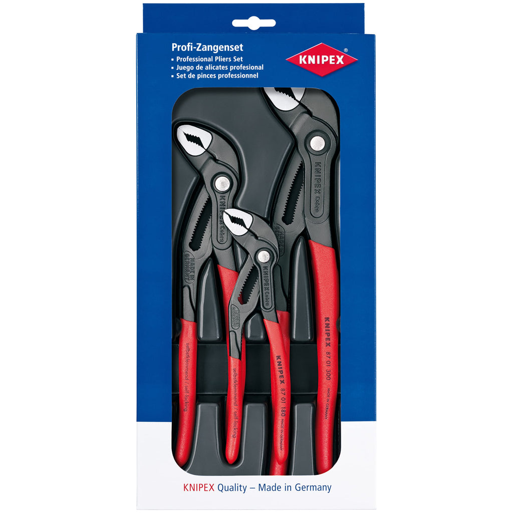  Knipex Jeu De 3 Pinces Multiprises 180 à 300mm Alligator (00 20 09 V03)