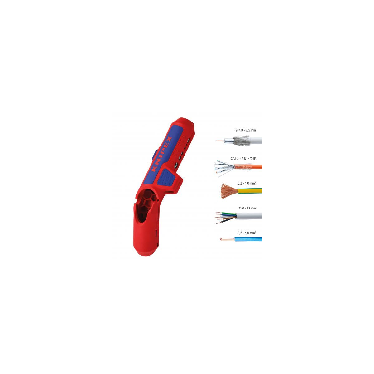  Knipex Pince à Dégainage & Dénudage Pour Gaucher (16 95 02 SB)