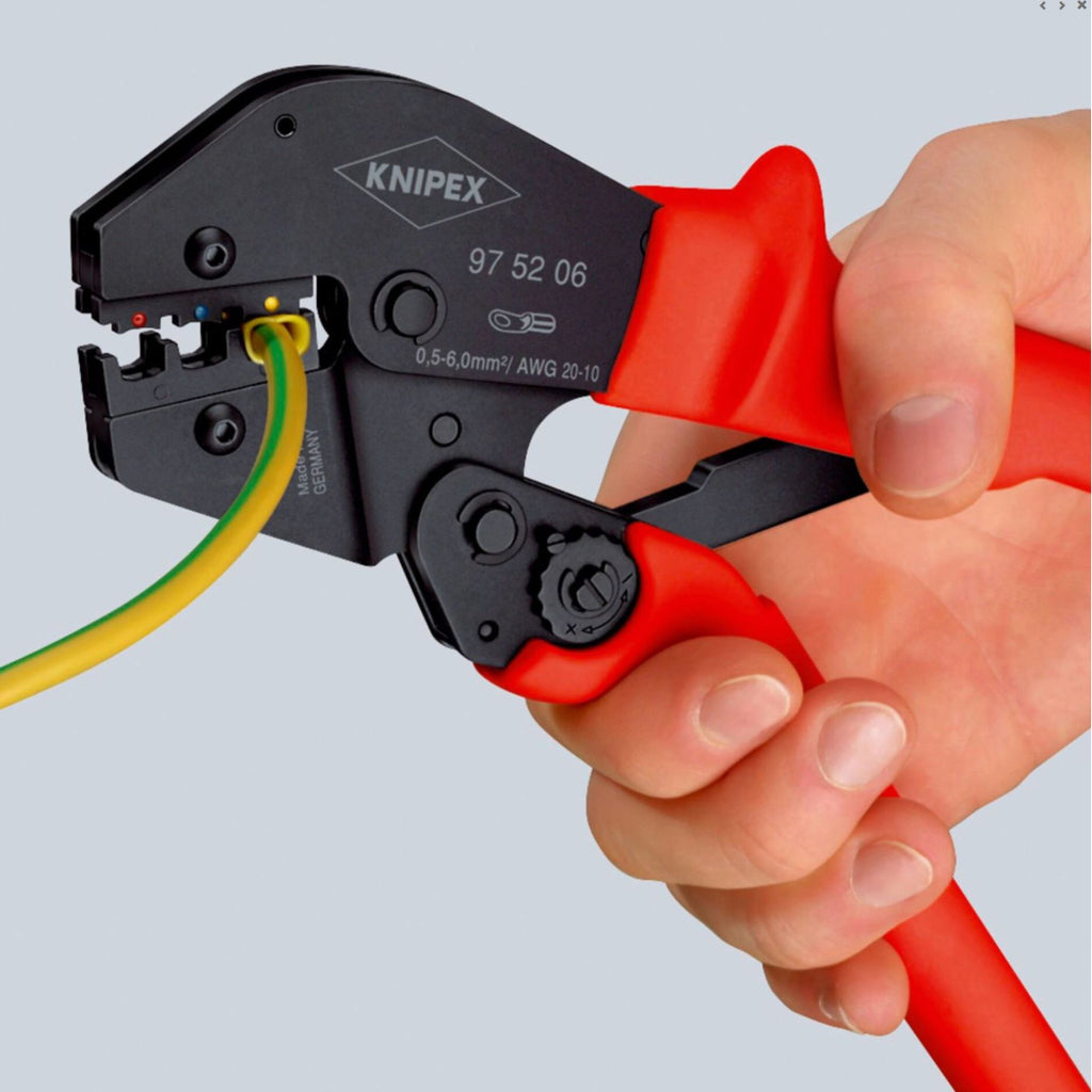  Knipex Pince à Sertir Avec Ressort D'ouverture 0,5 – 6,0 Mm² (97 52 06)