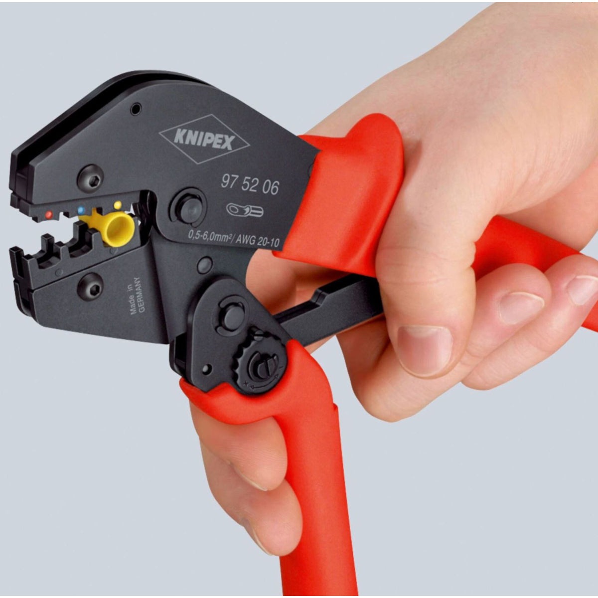  Knipex Pince à Sertir Avec Ressort D'ouverture 0,5 – 6,0 Mm² (97 52 06)