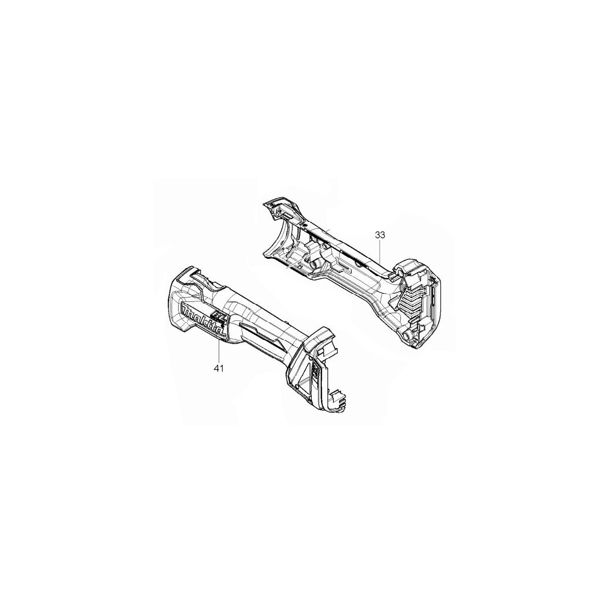  Makita 187998-9 Jeu De Carcasse Meuleuse DGA504, DGA506