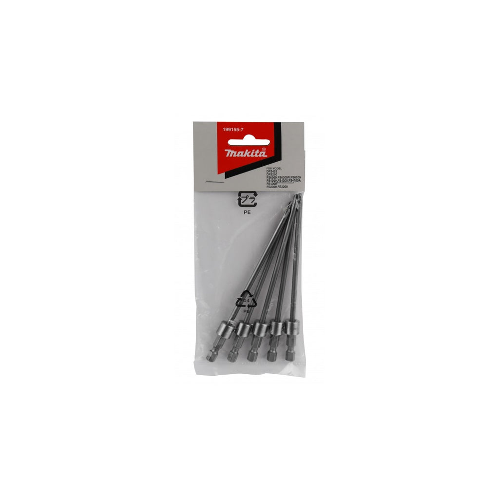  Makita 199155-7 Lot 5 Embouts Phillips 2 Pour Visseuses Placo