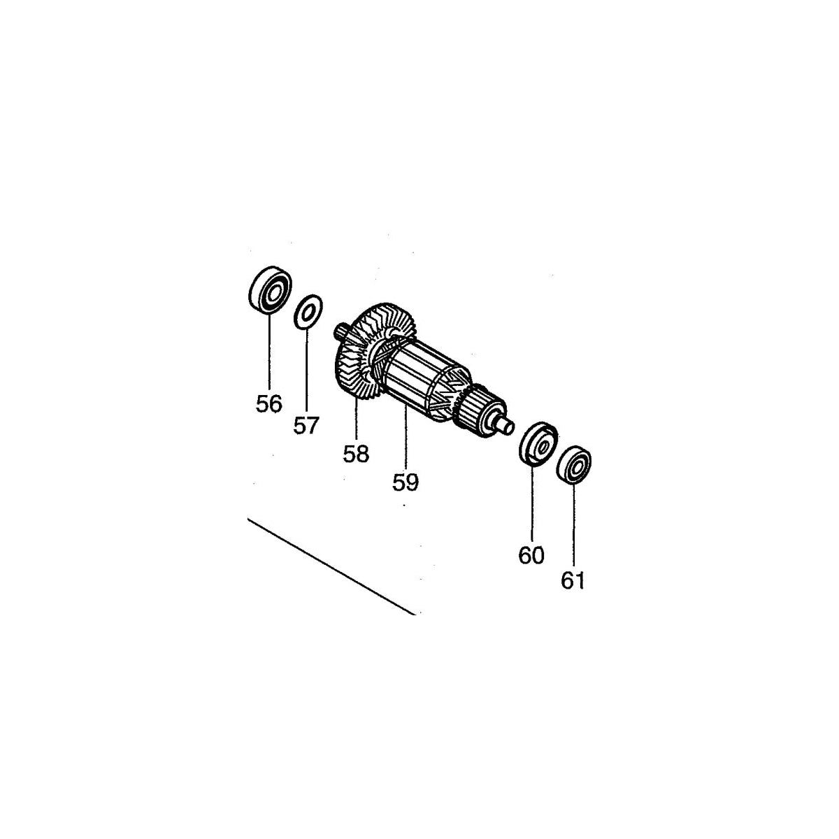  Makita 515649-8 Induit Complet 240V Perforateur HR1830