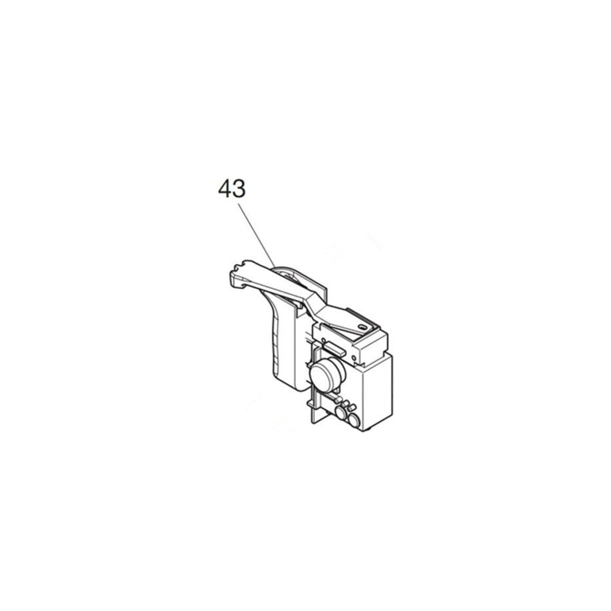  Makita 650742-2 Interrupteur TG813TLB-3 Perceuse DS4012