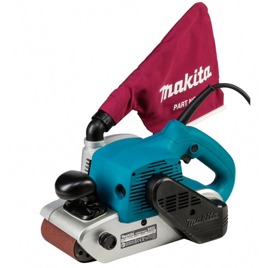  Makita 9403J Ponceuse à Bande 1200W 100x610mm Avec Coffret Mak-Pac