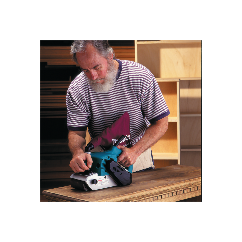 Makita 9403J Ponceuse à Bande 1200W 100x610mm Avec Coffret Mak-Pac