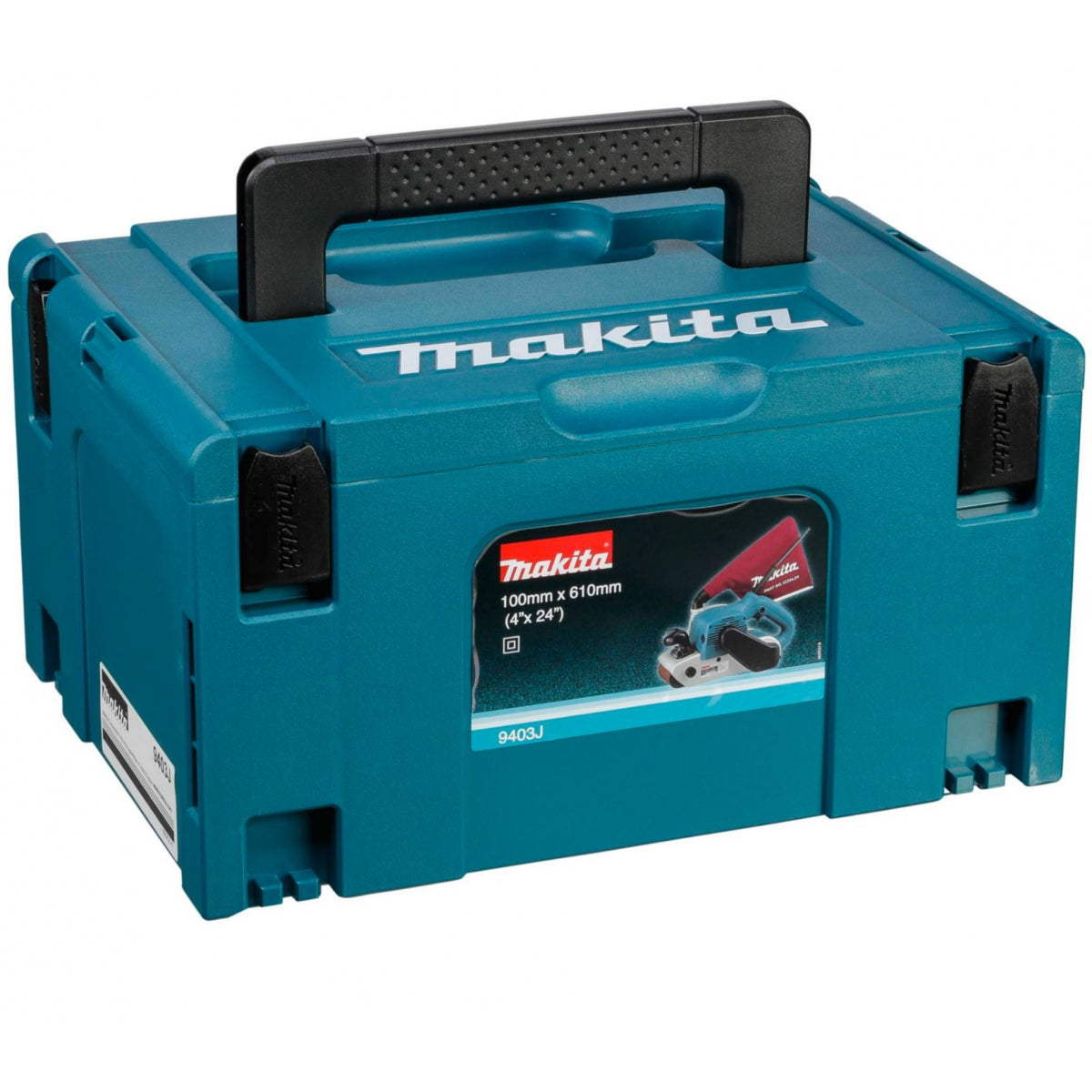  Makita 9403J Ponceuse à Bande 1200W 100x610mm Avec Coffret Mak-Pac