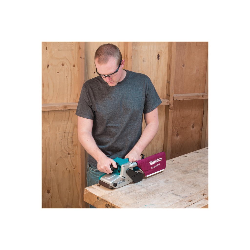  Makita 9404J Ponceuse à Bande 1010W 100x610mm En Coffret Mak-Pac