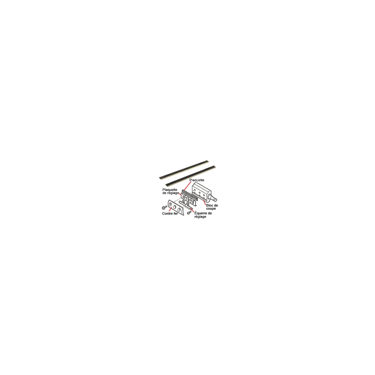  Makita B-02870 Jeux De Fers HSS 312mm Rabot KP312S