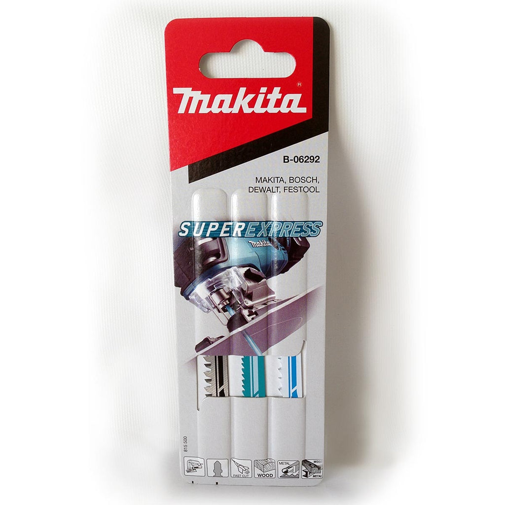  Makita B-06292 Pack De 3 Lames Super-Express Pour Scie-Sauteuse