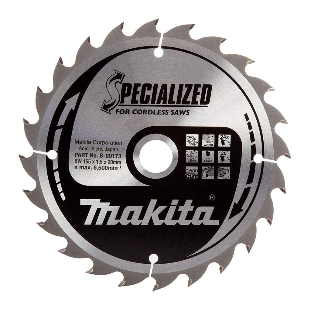  Makita B-32910 Lame De Scie Circulaire "Specialized" ø165mm 24Dts