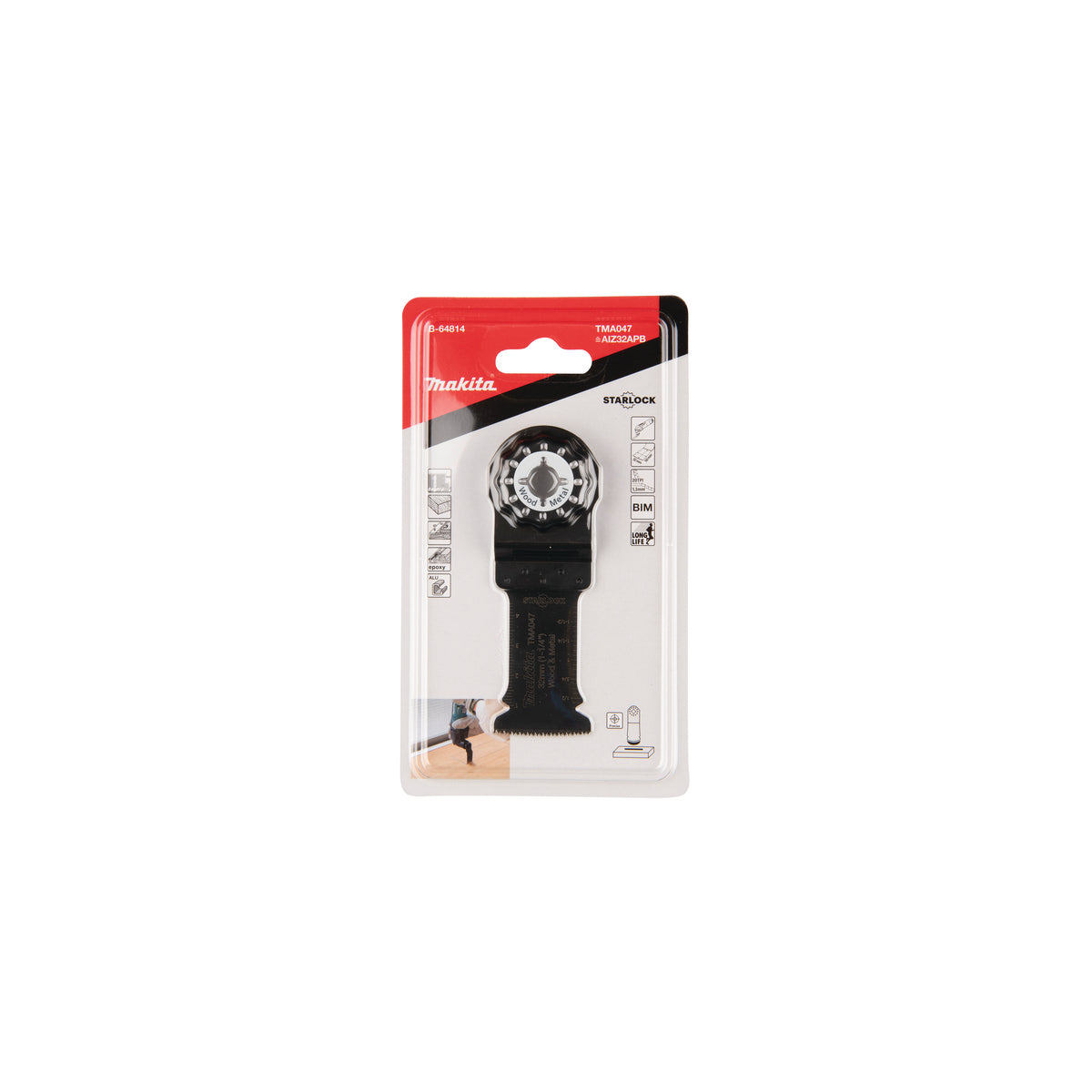  Makita B-64814 Lame Scie Plongeante 32x50mm Bi-métal Pour Le Bois Et Le Métal (TMA047)