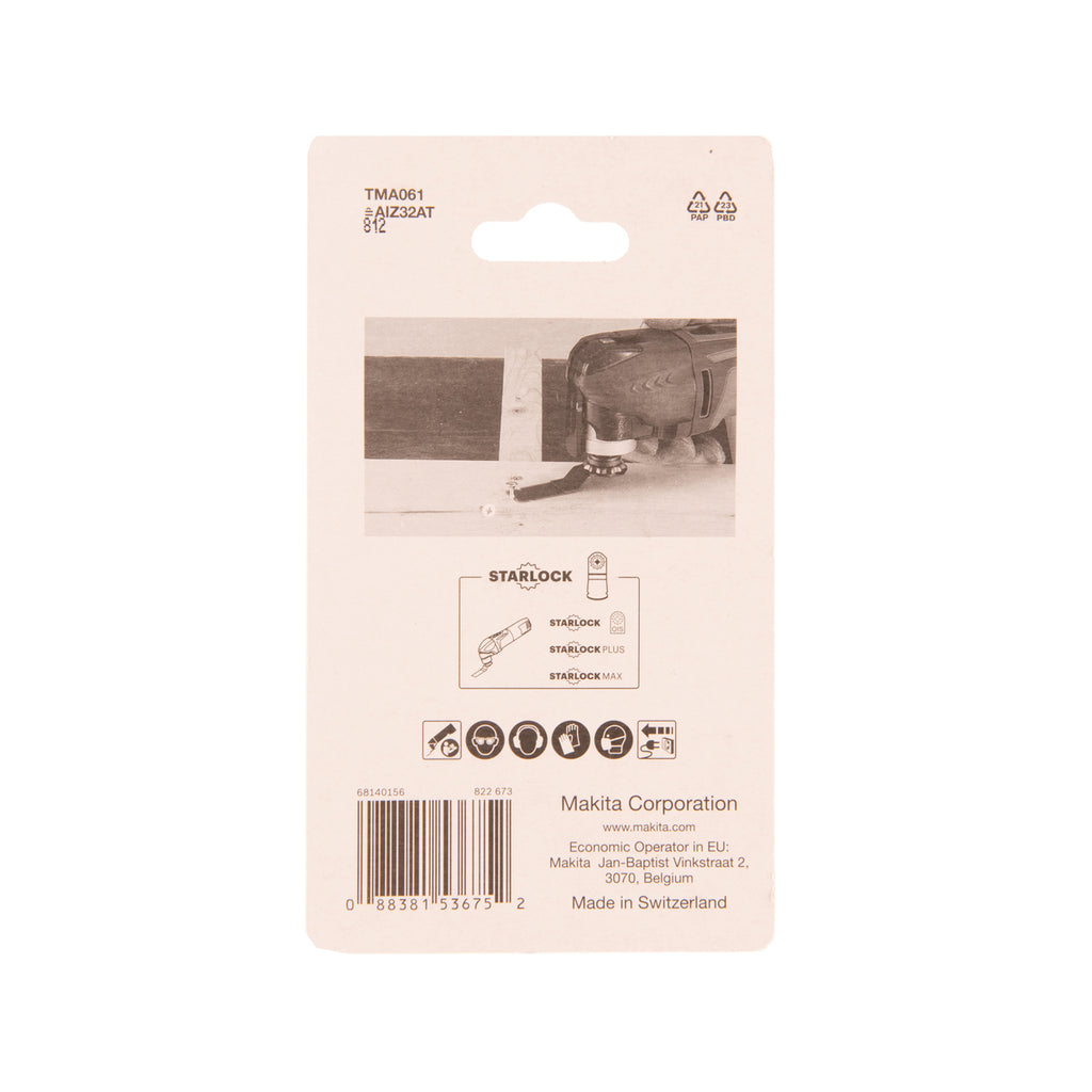  Makita B-64951-5 Lot De 5 Lames De Scie Métal Starlock 32x40mm Carbure (TMA061)