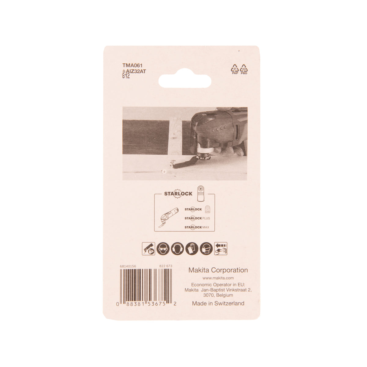  Makita B-64951-5 Lot De 5 Lames De Scie Métal Starlock 32x40mm Carbure (TMA061)