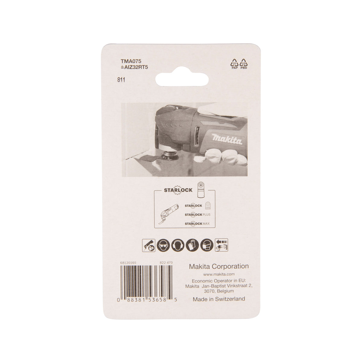  Makita B-65084 Lame Carbure Plongeante Starlock (32x30mm)