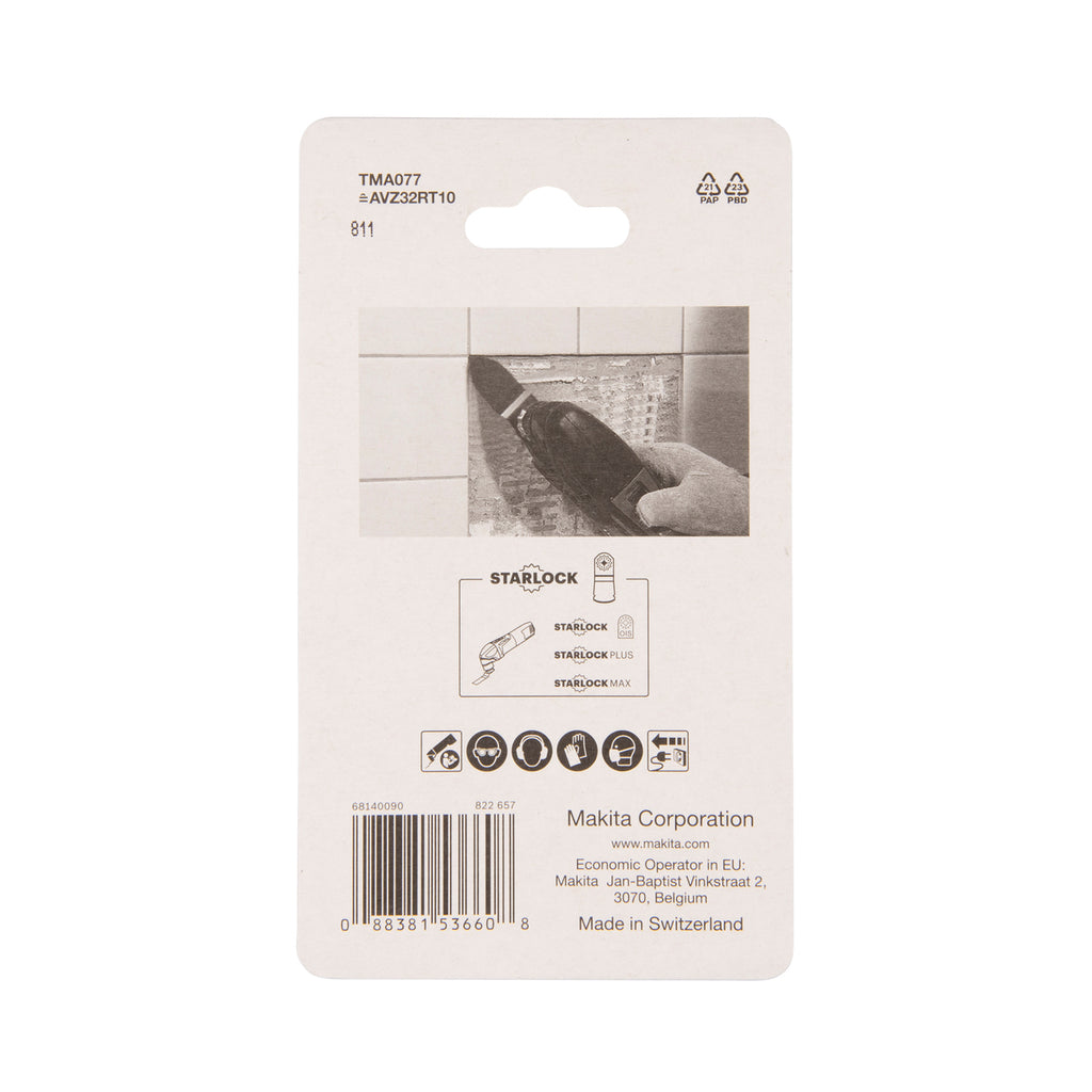  Makita B-65109 Lame Carbure Pour Ponçage Fin Starlock (32x50mm)