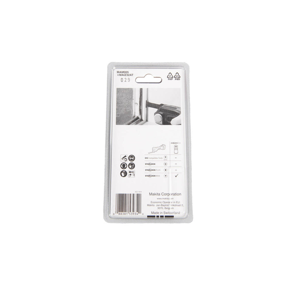  Makita B-66444 Lames Scie Plongeante TC/HM Carbure STARLOCK MAX Pour Métal (32x70mm)