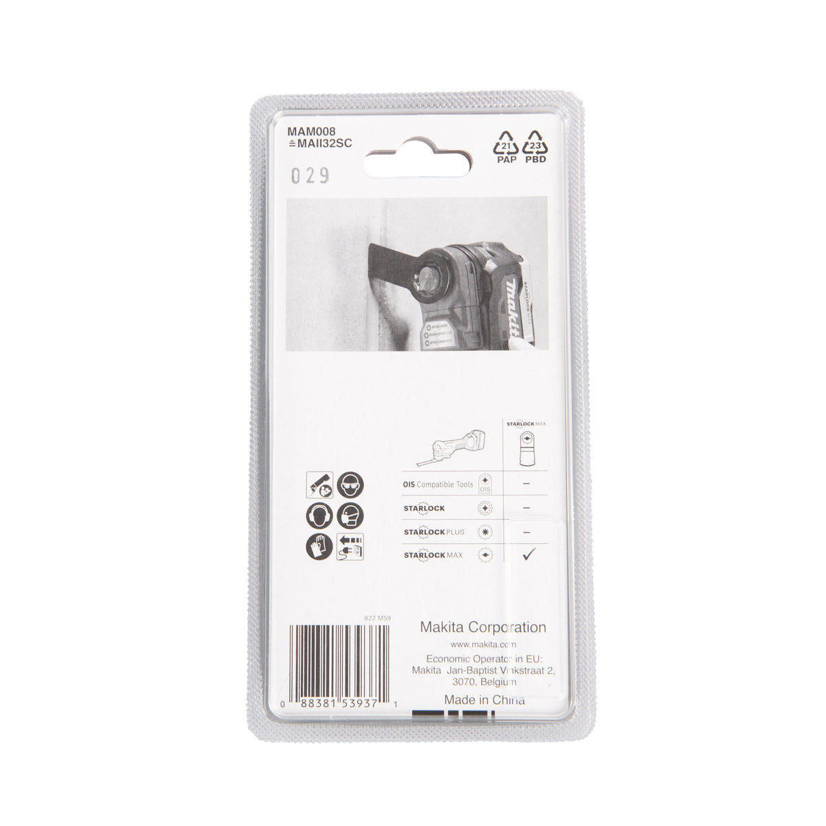  Makita B-66472 Lame De Déjointage STARLOCK MAX (32x60mm)