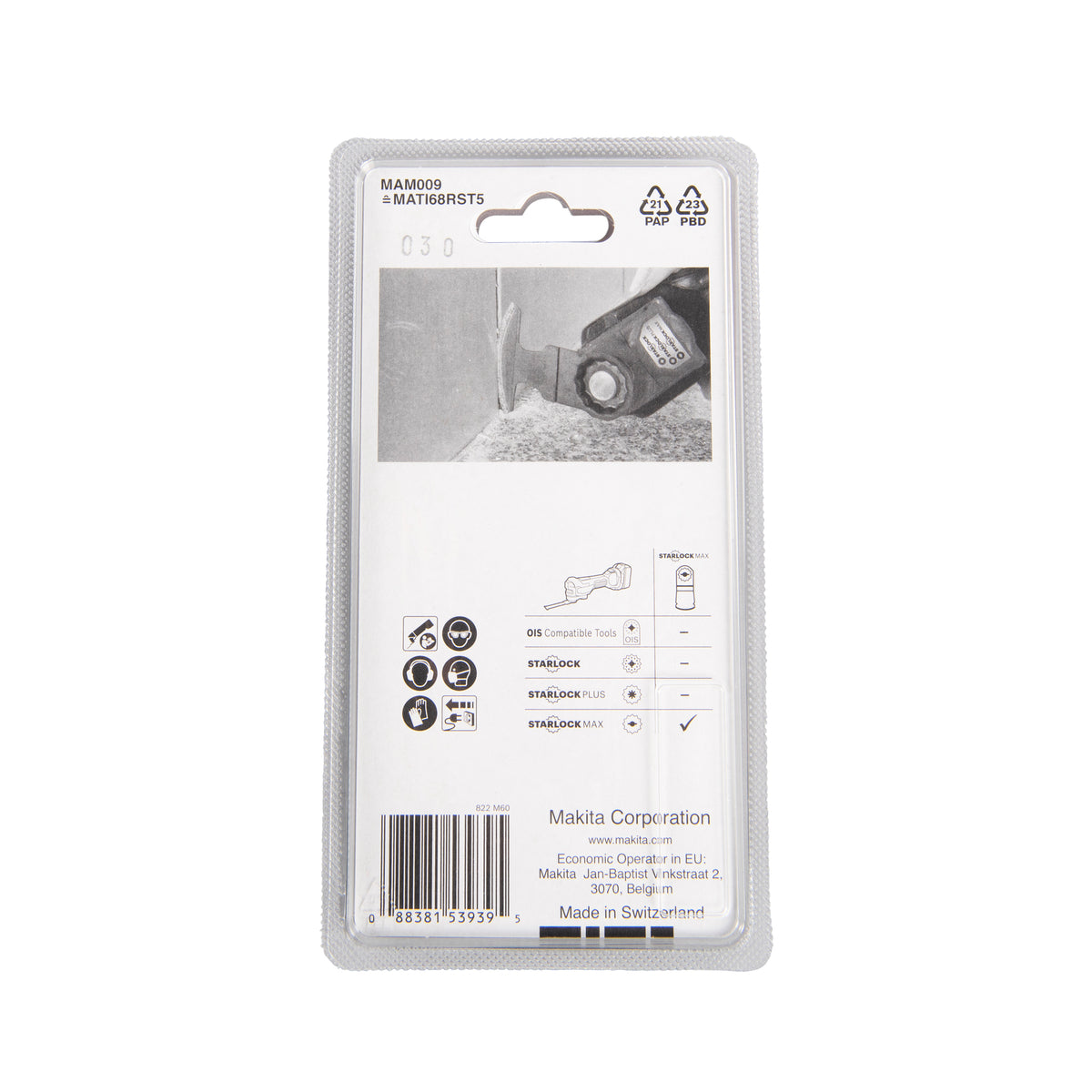 Makita B-66494 Lame Segmentée Carbure STARLOCK MAX (10x68mm)