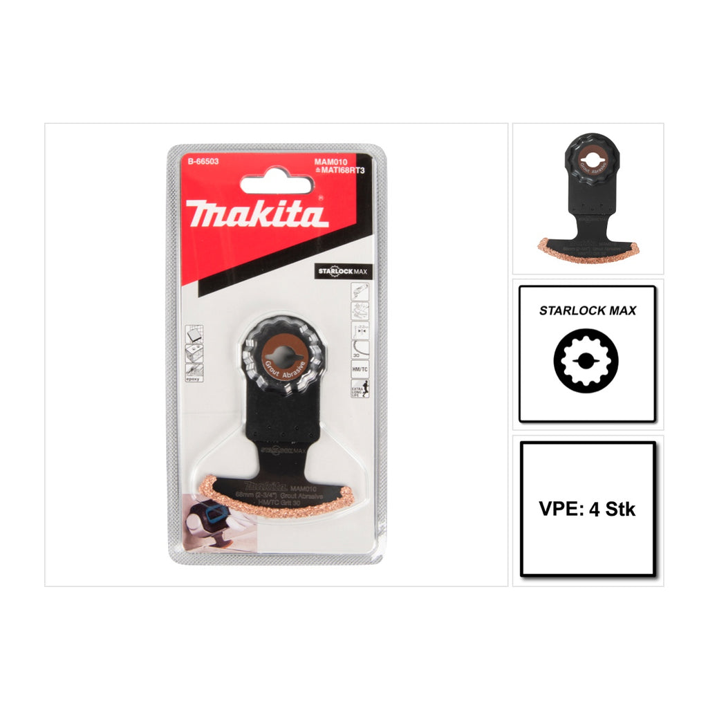  Makita B-66503 Lame Segmentée Carbure STARLOCK MAX (10x68mm)