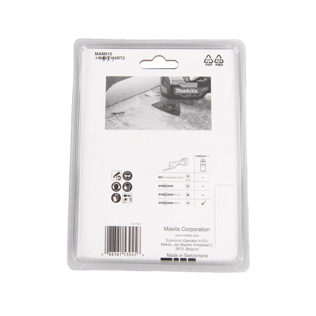  Makita B-66553 Plateau De Ponçage Carbure Starlock Max (116mm- 20g)