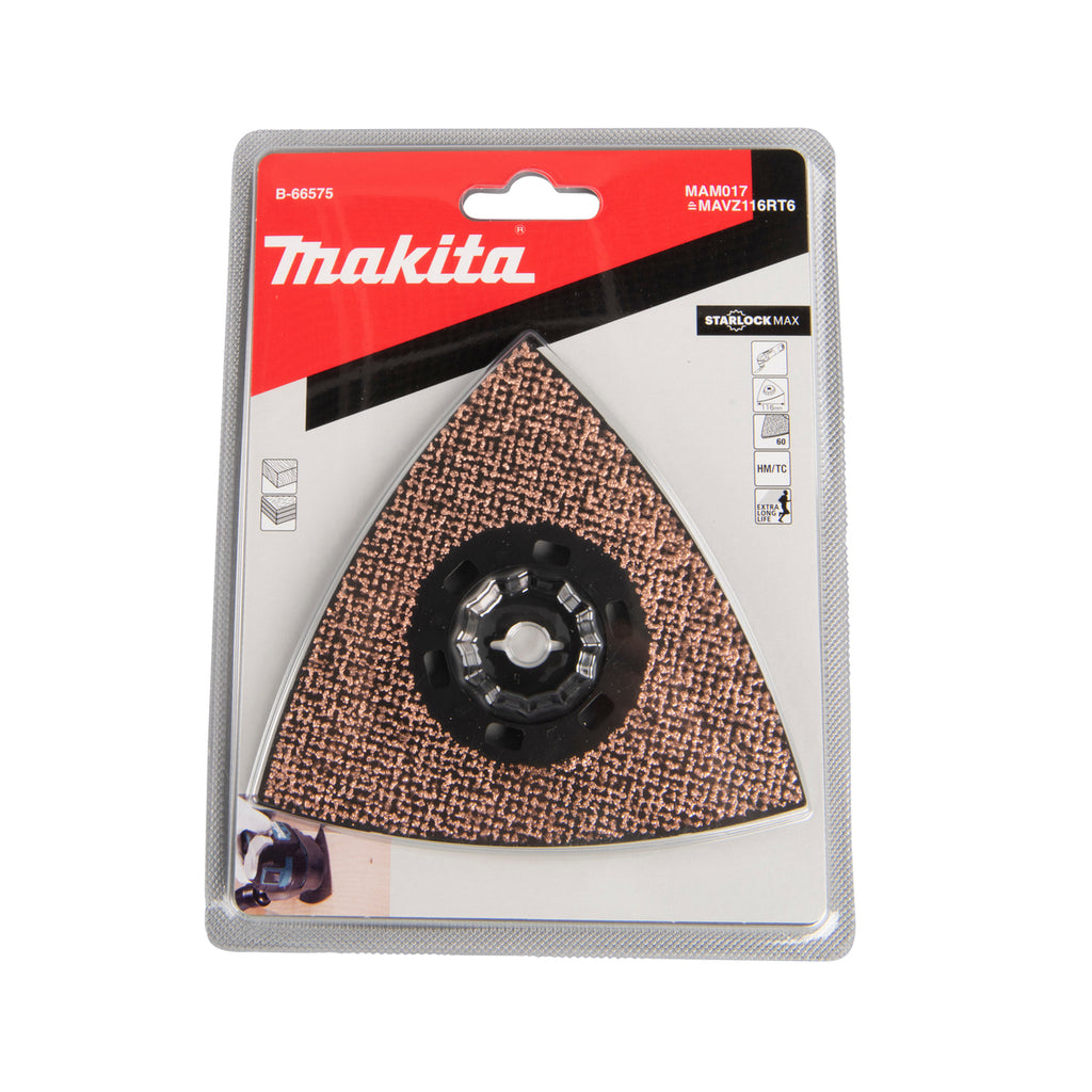  Makita B-66575 Plateau De Ponçage Carbure Starlock Max 116mm