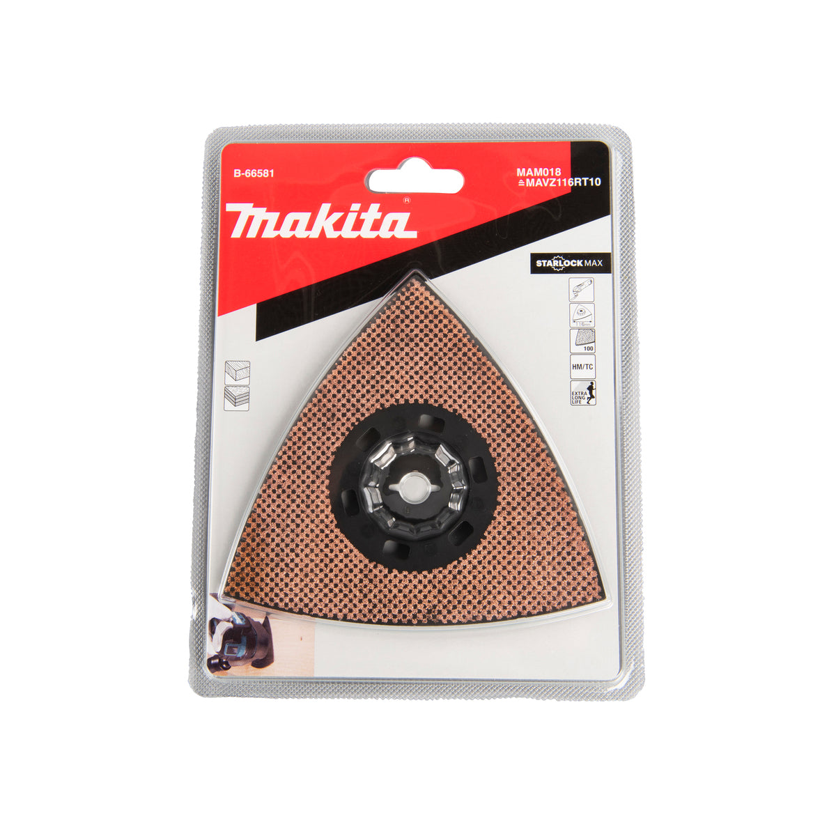  Makita B-66581 Plateau De Ponçage Carbure Starlock Max 116mm
