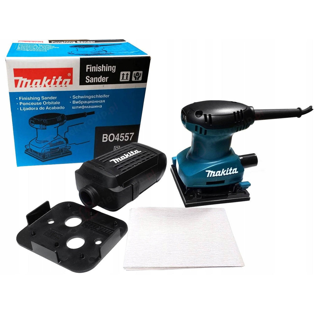  Makita BO4557 Ponceuse Vibrante De Finition 180W 114x140mm