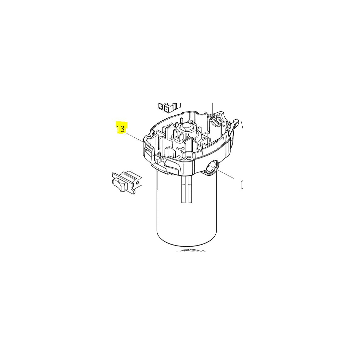  Makita Carcasse Moteur Pour RT0700C (141N79-7)