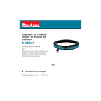  Makita Ceinture à Fermeture Rapide E-05337