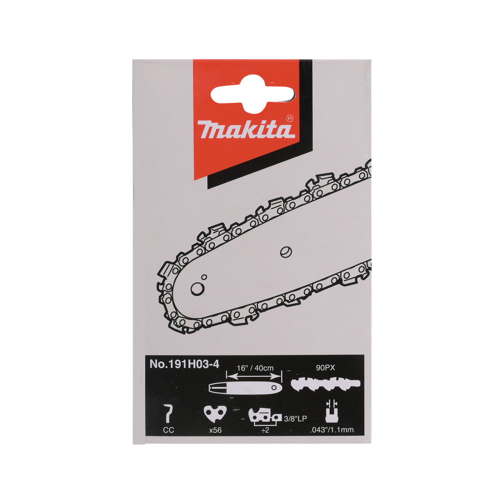  Makita Chaîne Pour Tronçonneuse 40cm 3/8" 1.1mm 56Dents 90PX (191H03-4)