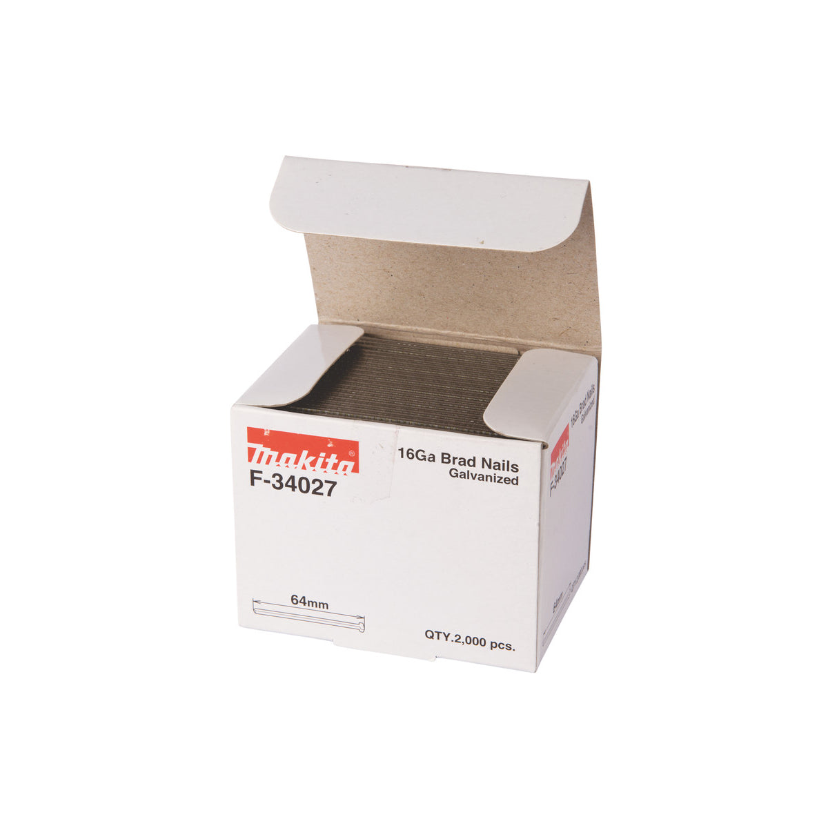  Makita Clous De Finition 16GA Galvanisés 15mm à 64mm Pour Cloueurs