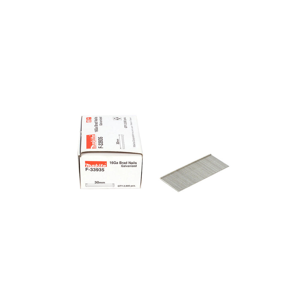  Makita Clous De Finition 16GA Galvanisés 15mm à 64mm Pour Cloueurs
