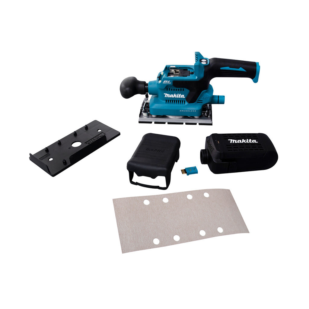  Makita DBO381ZU Ponceuse Vibrante 18V 93x185mm Avec AWS (Produit Seul)