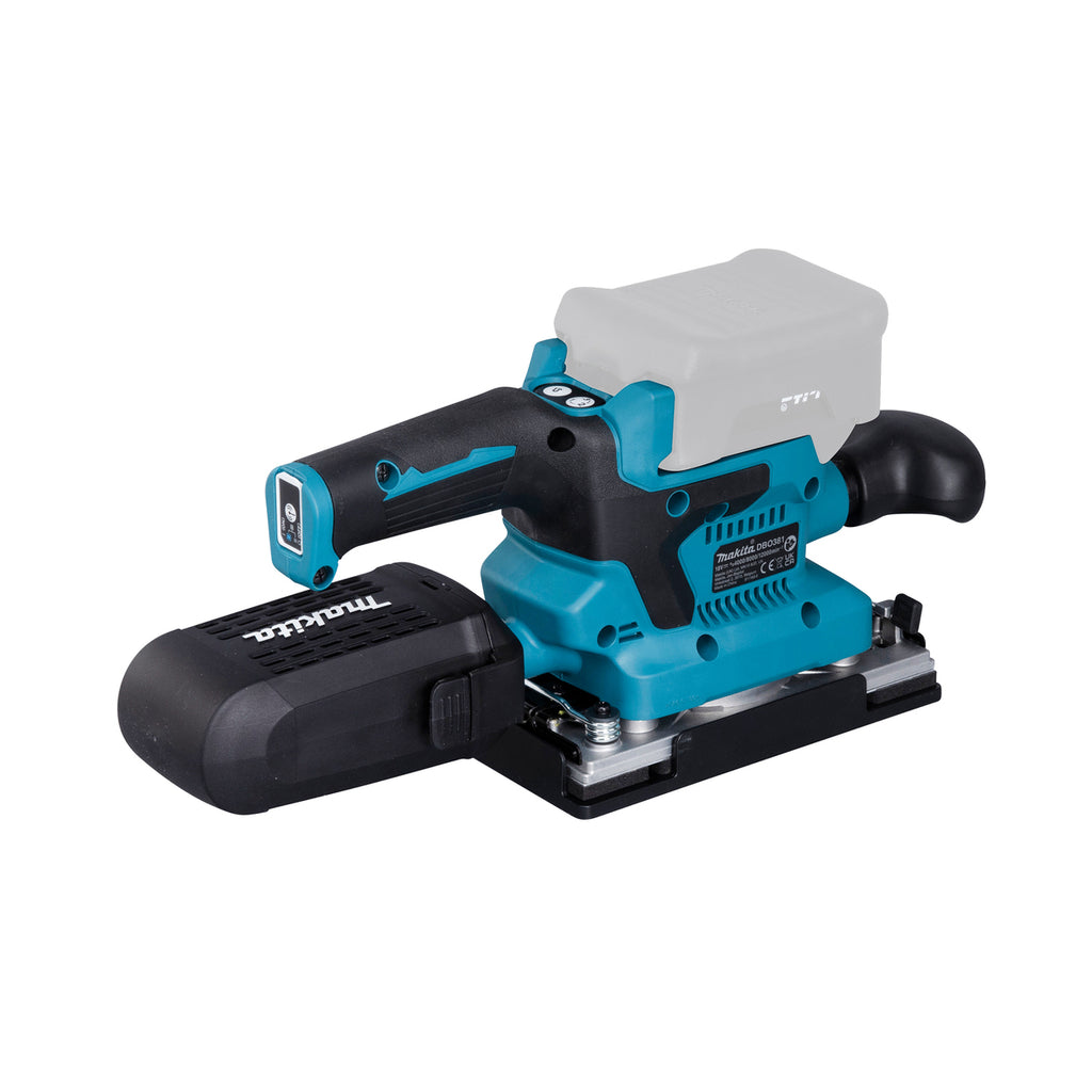  Makita DBO381ZU Ponceuse Vibrante 18V 93x185mm Avec AWS (Produit Seul)