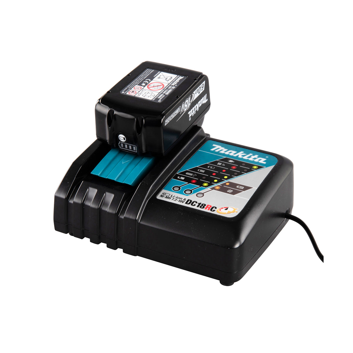  Makita DC18RC Chargeur Rapide 7.2v à 18v Li-ion, Ni-mh, NiCd