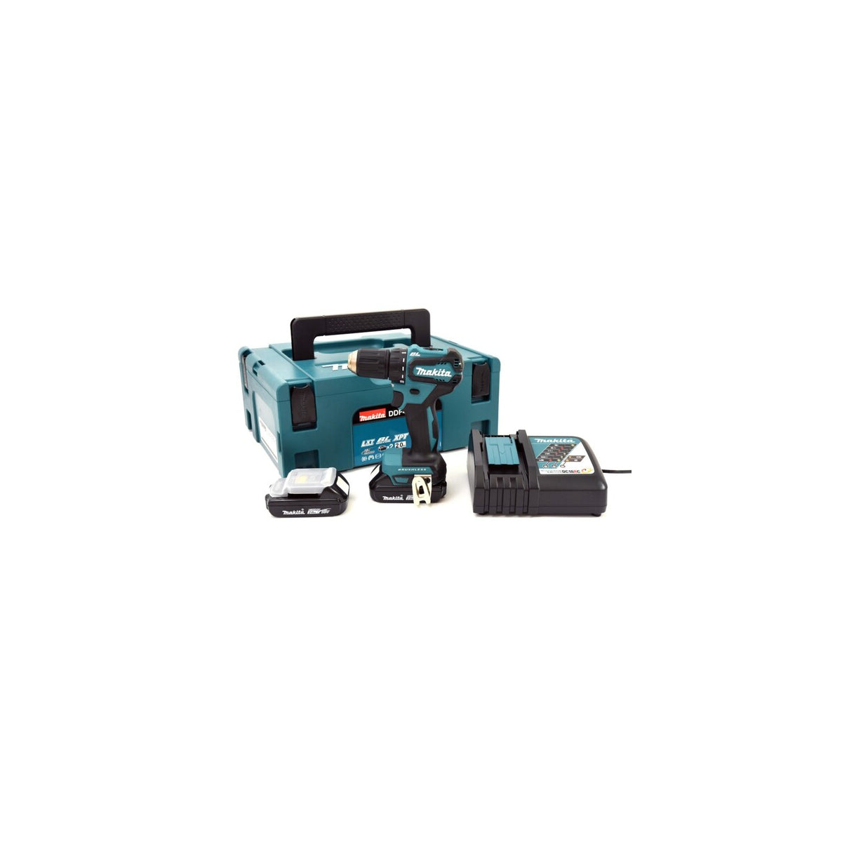  Makita DDF483RAJ Perceuse, Visseuse 18V LXT Li-Ion 2x2.0Ah Avec Coffret Mak-pac