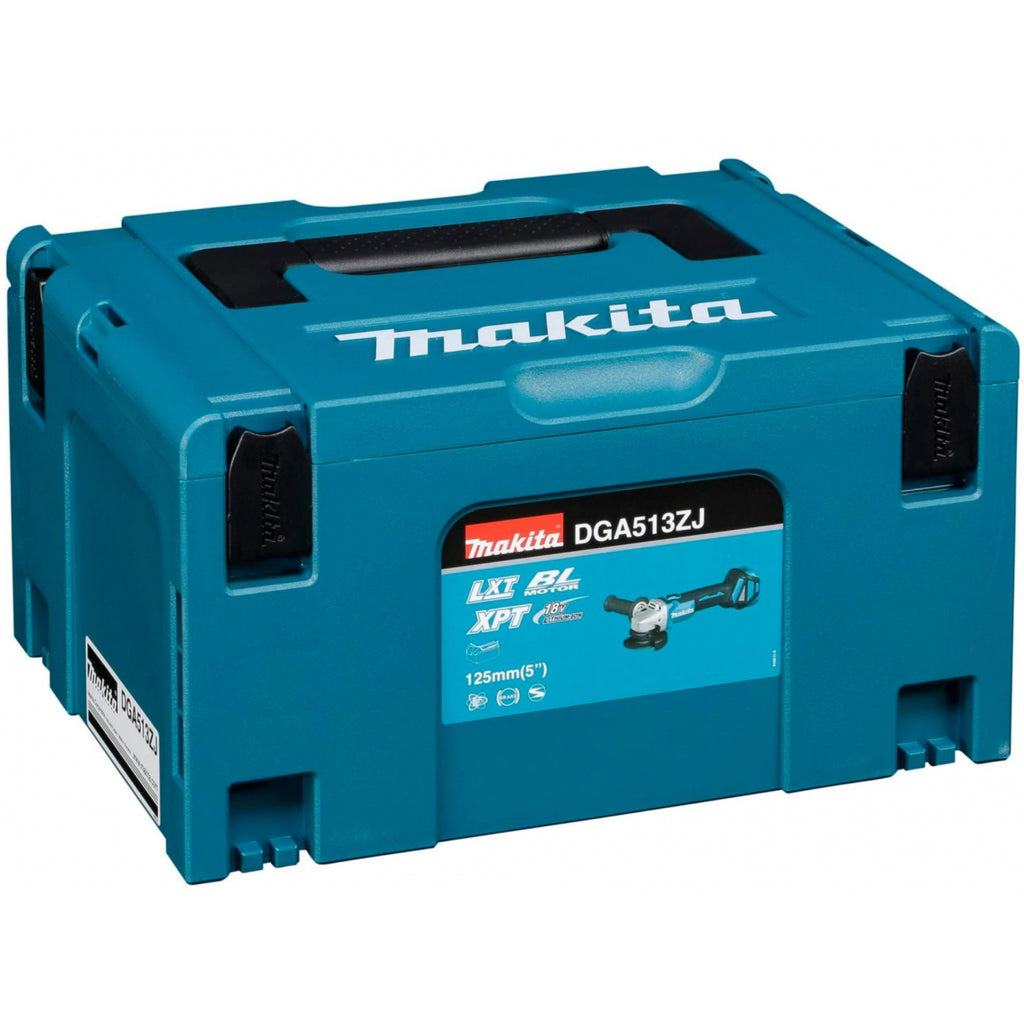  Makita DGA513ZJ Meuleuse Ø125mm 18V Li-Ion Brushless Avec Coffret Mak-pac