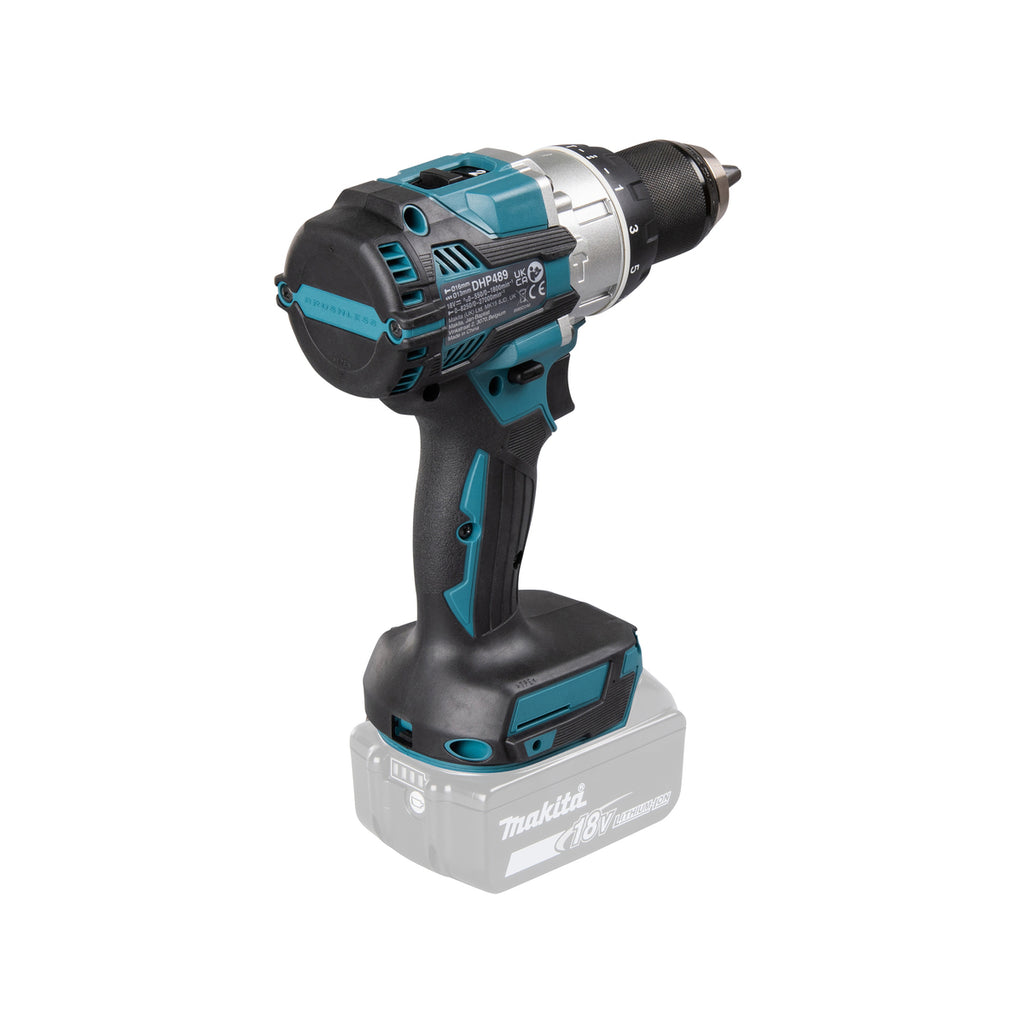  Makita DHP489Z Perceuse, Visseuse à Percussion 18V 70Nm (Machine Seule)