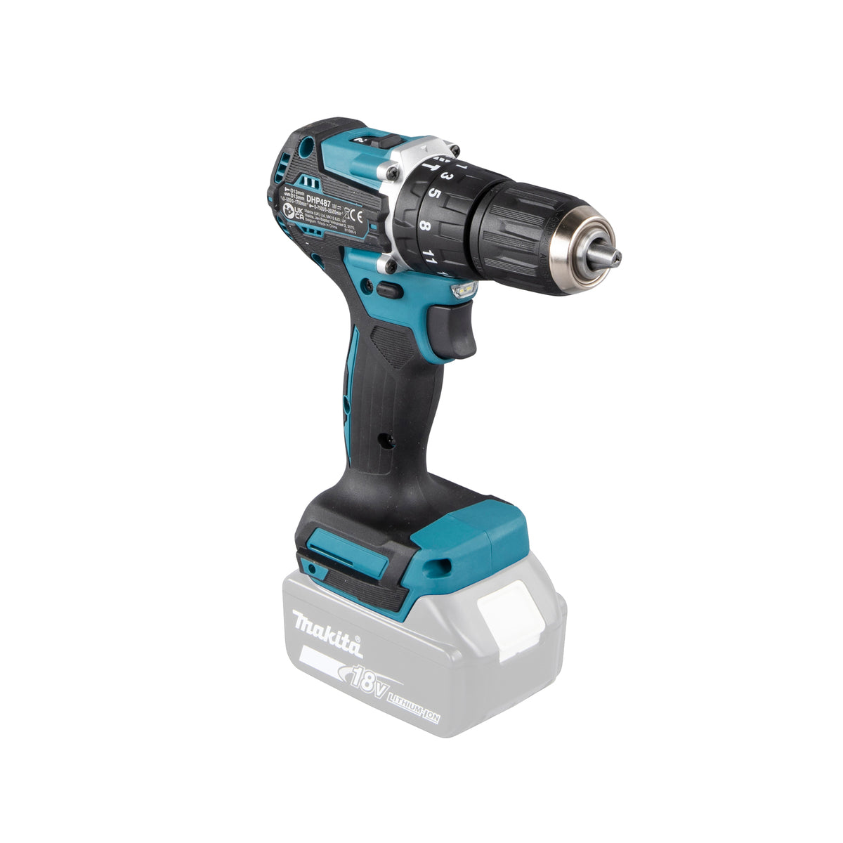  Makita DHP487Z Perceuse, Visseuse à Percussion 18V 40Nm (Machine Seule)