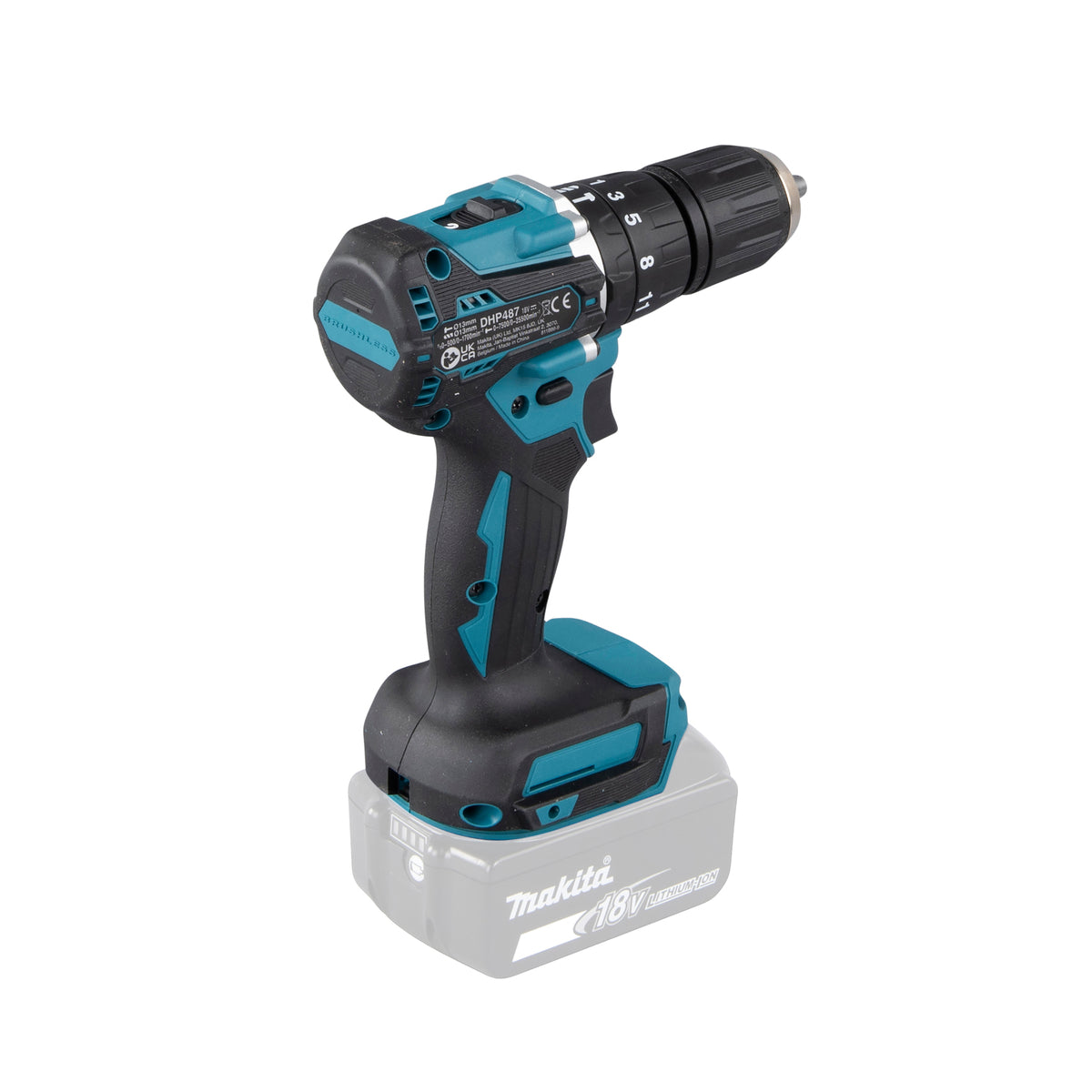  Makita DHP487Z Perceuse, Visseuse à Percussion 18V 40Nm (Machine Seule)