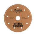  Makita Disque Diamant 125mm à Jante Continue, Béton, à Eau Pour Scie Diamant (B-21951)