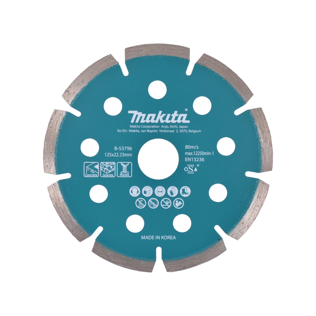  Makita Disque Diamant ø125mm TURBO Béton & Granite (B-53796)