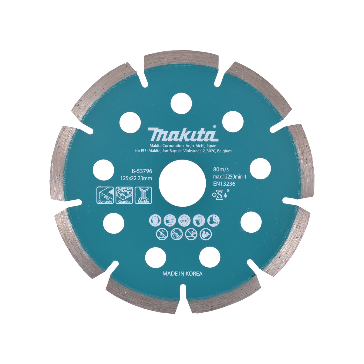  Makita Disque Diamant ø125mm TURBO Béton & Granite (B-53796)