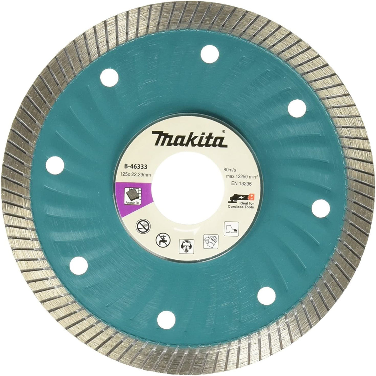  Makita Disque Diamant ø125mm TURBO Céramique & Porcelaine (B-46333)