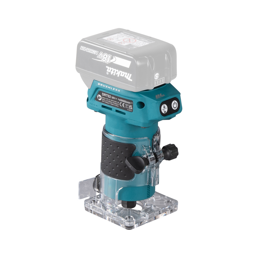  Makita DRT52Z Affleureuse 18V LXT ø8 Mm (Machine Seule)