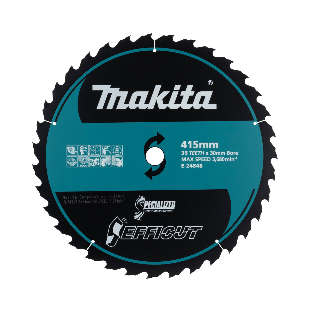  Makita E-24848 Lame Efficut Pour Scie Circulaire ø415 X 30 X 35Dts Pour Le Bois