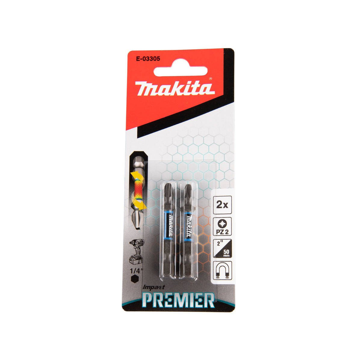  Makita Embout De Vissage PZ2 50mm Impact Premier E-03305
